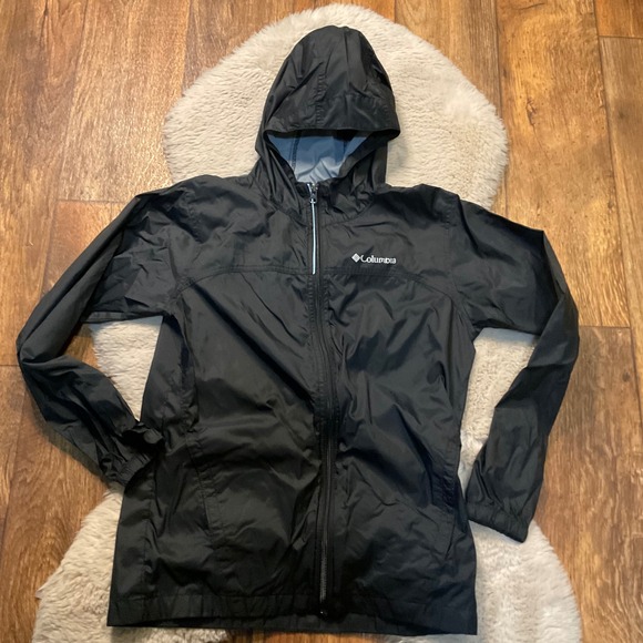 Columbia Sportswear Company Other - Columbia Nylon Hooded Rain Jacket Kids Size Large Lightweight Nylon